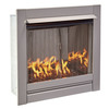 Bluegrass Living Vent Free Stainless Outdoor Gas Fireplace Insert With Reflective BL450SS-G-RCO